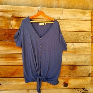 EVRI Blouse Size 1X, Navy